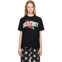 Black Destroy T Shirt 232414F110003