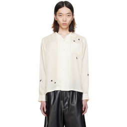 Off-White Embroidered Shirt 241414M192011