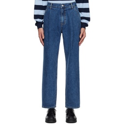 Indigo One Tuck Jeans 241155M186000
