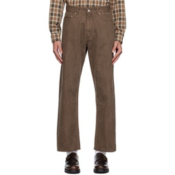 Brown Comfort Jeans 241155M186003