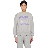 Gray Basketball Sweatshirt 241155M204001
