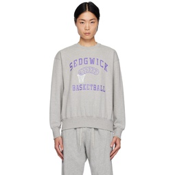 Gray Basketball Sweatshirt 241155M204001