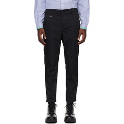 Black Side Pocket Trousers 231434M191001