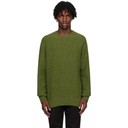 Green Seamless Sweater 232674M201000
