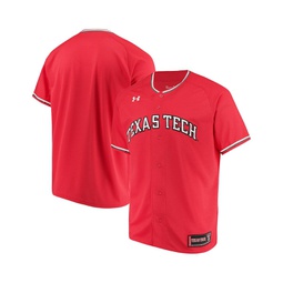 Mens Red Texas Tech Red Raiders Performance Replica Baseball Jersey