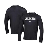 Mens Black Northwestern Wildcats 2022 Sideline Training Performance Long Sleeve T-shirt