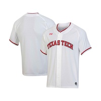 Mens White Texas Tech Red Raiders Replica Baseball Jersey