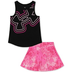 Toddler & Little Girls Logo Tank Top & Skort 2 Piece Set