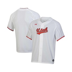 Mens White Utah Utes Replica Baseball Jersey