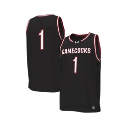 Mens #1 Black South Carolina Gamecocks Replica Basketball Jersey