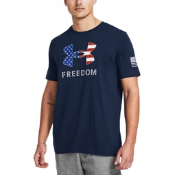 Mens Relaxed Fit Freedom Logo Short Sleeve T-Shirt