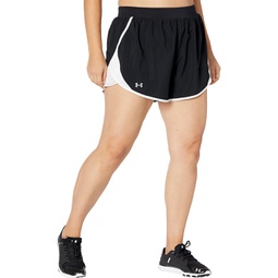 Womens Under Armour Plus Size Fly By 20 Shorts