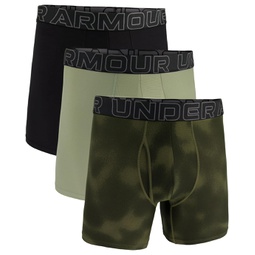 Under Armour 3-Pack Performance Tech Print 6” Boxer Briefs
