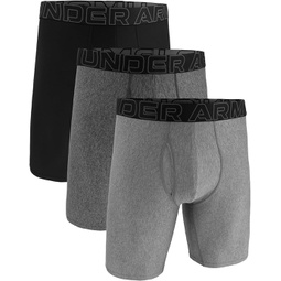 Mens Under Armour 3-Pack Performance Tech Solid 9 Boxer Briefs