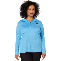 Womens Under Armour Plus Size Tech 1/4 Zip Twist