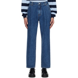 Indigo One Tuck Jeans 241155M186000
