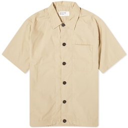 Universal Works Recycled Poly Short Sleeve Shirt Sand