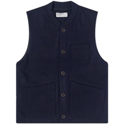 Universal Works Mowbray Chore Waistcoat Navy