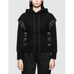Terry Open Button Hoodie