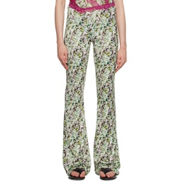 Multicolor Printed Trousers 231981F087002
