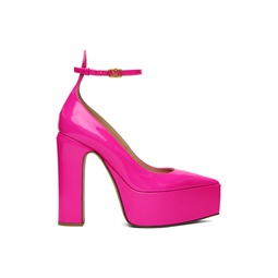 Pink Tan Go Platform Heels 222807F122027