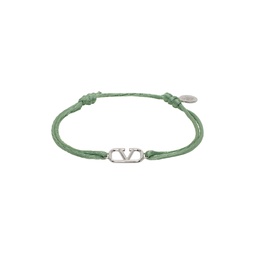 Green VLogo Bracelet 241807M142030