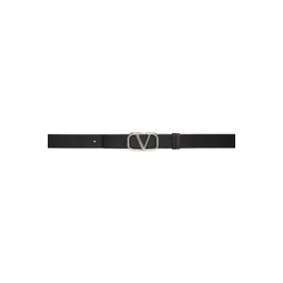 Reversible Black   Brown VLogo Belt 231807M131061
