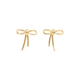 Gold Bow Scoobies Earrings 241807F022016