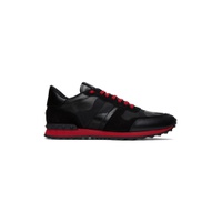 Black   Red Rockrunner Sneakers 241807M237054