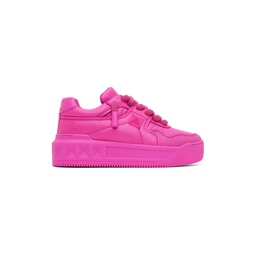 Pink One Stud XL Nappa Leather Sneakers 241807M237042