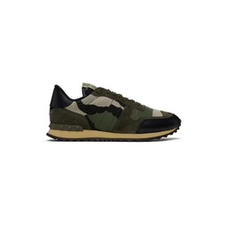 Khaki Camouflage Rockrunner Sneakers 241807M237012