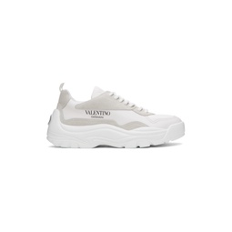 White Gumboy Calfskin Sneakers 241807M237027