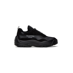 Black Gumboy Calfskin Sneakers 241807M237026