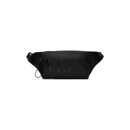 Black VLTN Leather Belt Bag 241807M171001