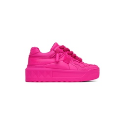 Pink One Stud Sneakers 222807F128022