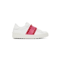 White   Pink Untitled Open Sneakers 221807F128018
