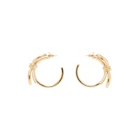 Gold Bow Scoobies Earrings 241807F024001