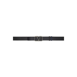 Black   Navy VLogo Signature Reversible Belt 241807M131013