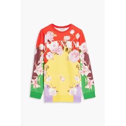 Printed French cotton-blend terry sweatshirt