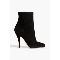 Rockstud suede ankle boots