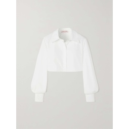 VALENTINO GARAVANI Cropped cotton-poplin shirt