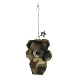 Khaki   Brown Camo Teddy Bear Keychain 241999M148000