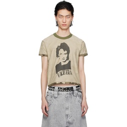 Khaki Inside Out T Shirt 241999M213000