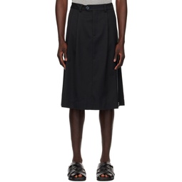 Black Zipper Skirt 241999M193000