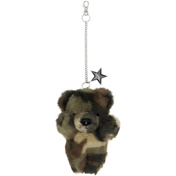 Khaki & Brown Camo Teddy Bear Keychain 241999M148000