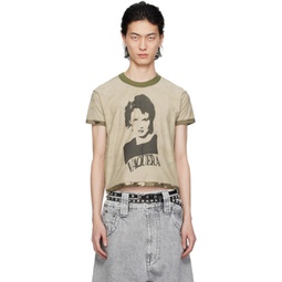Khaki Inside Out T-Shirt 241999M213000