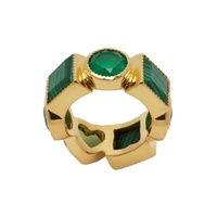 Gold   Green The Shape Ring 222999F024000
