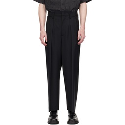 Black Tropical Trousers 241964M191002