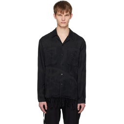 Black Button Up Shirt 231964M192001