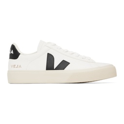 White & Black Campo ChromeFree Leather Sneakers 241610M237032